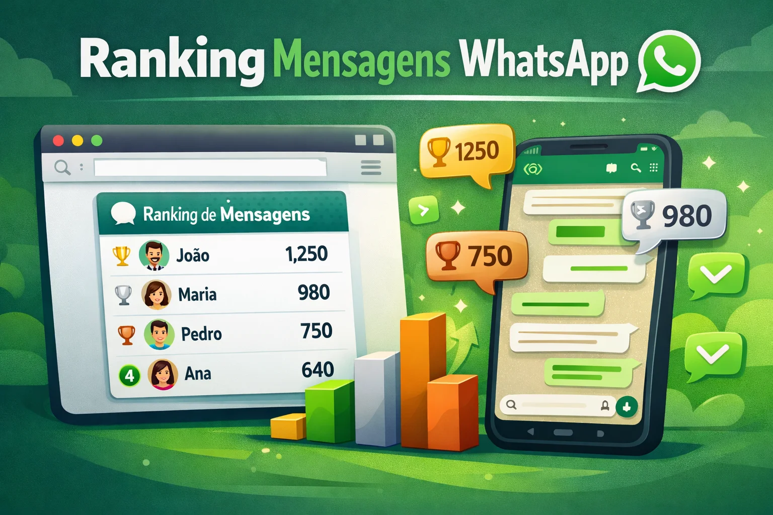 Contador de Mensagens do WhatsApp (Ranking de Mensagens do WhatsApp)